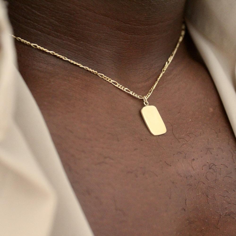 Dog tag necklace - you by me.