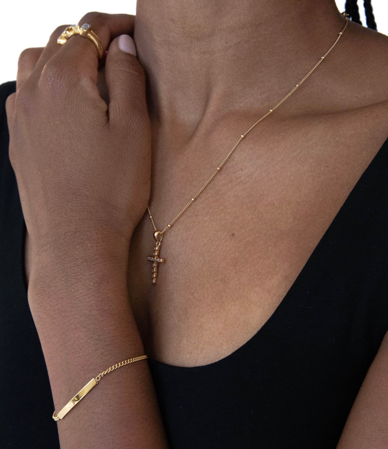 Saint Necklace 18k Gold Plating 45cm