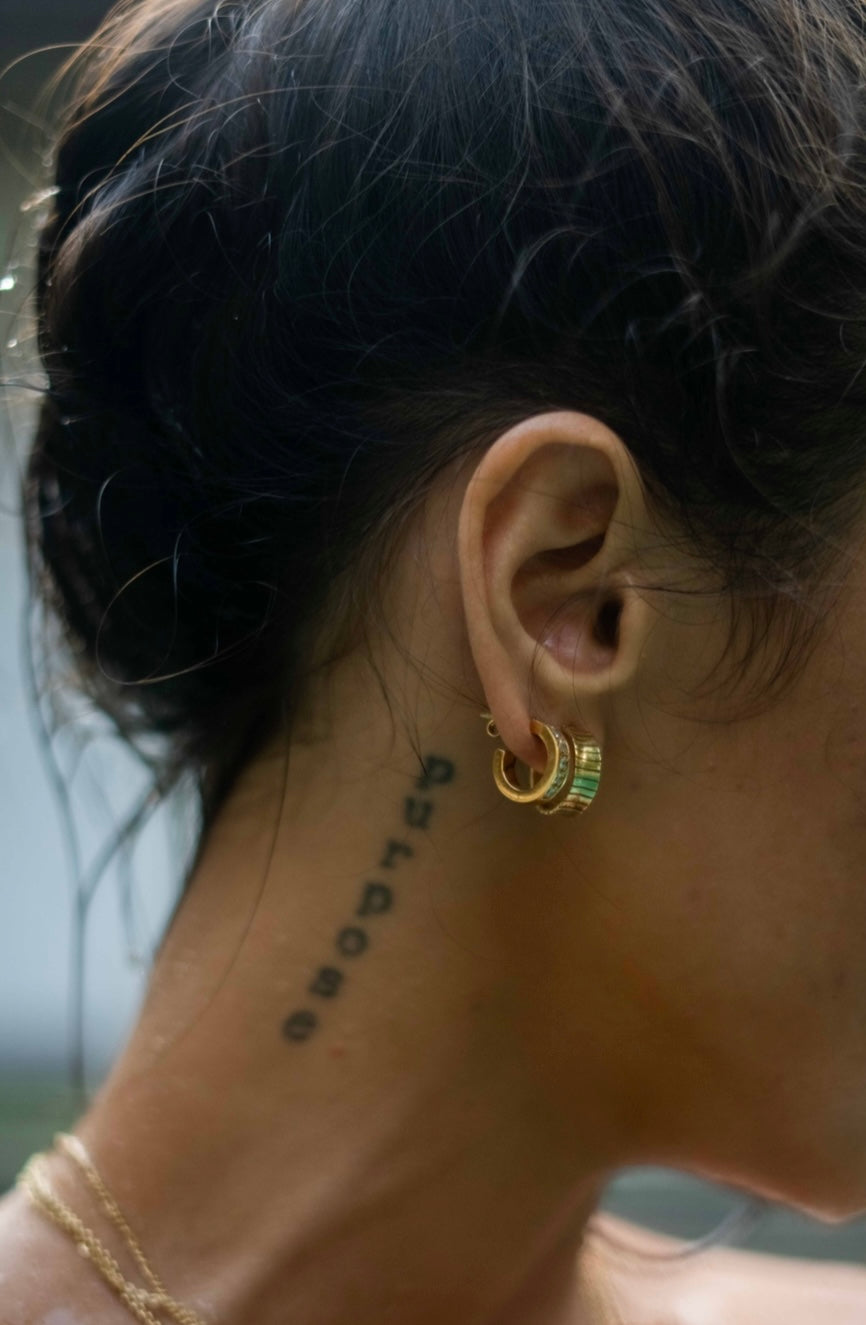 Geneva 18k Gold Plated Hoops