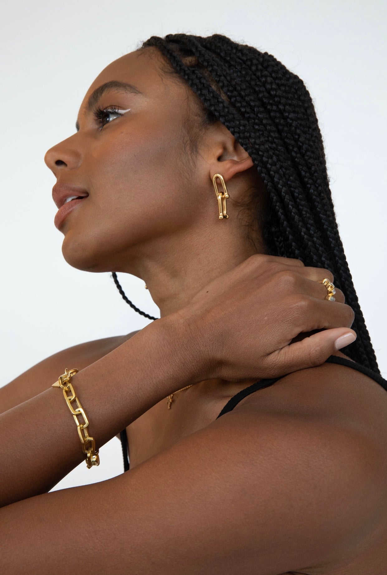 18K Gold Plated Link Bracelet 20cm