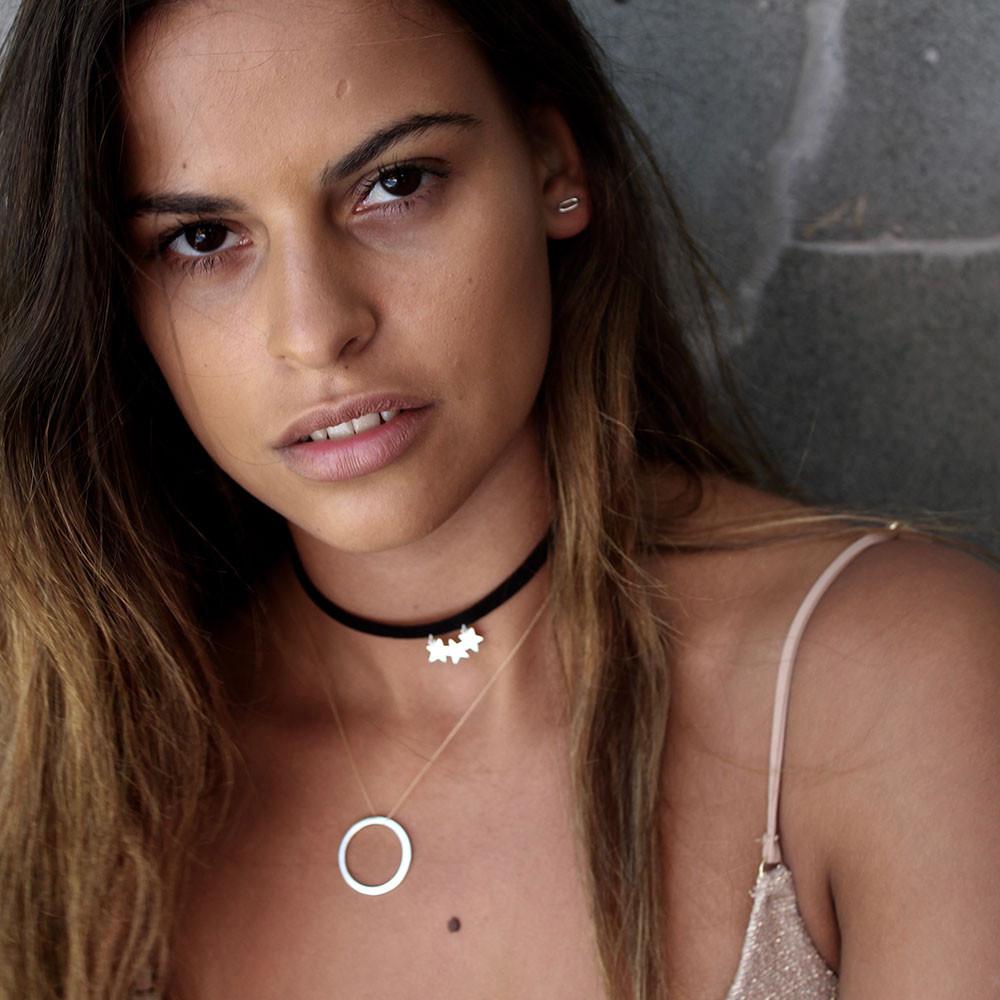 The Flat Disc Necklace - you by me.