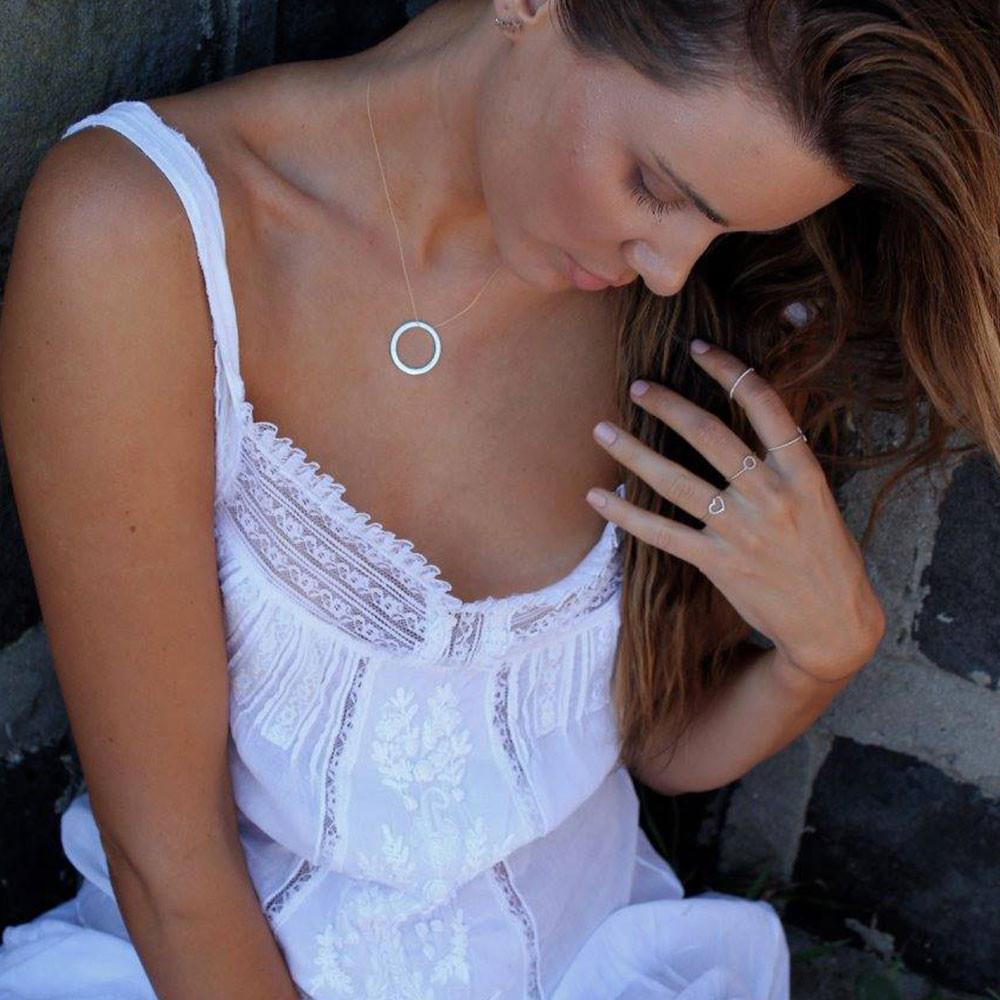 The Flat Disc Necklace - you by me.