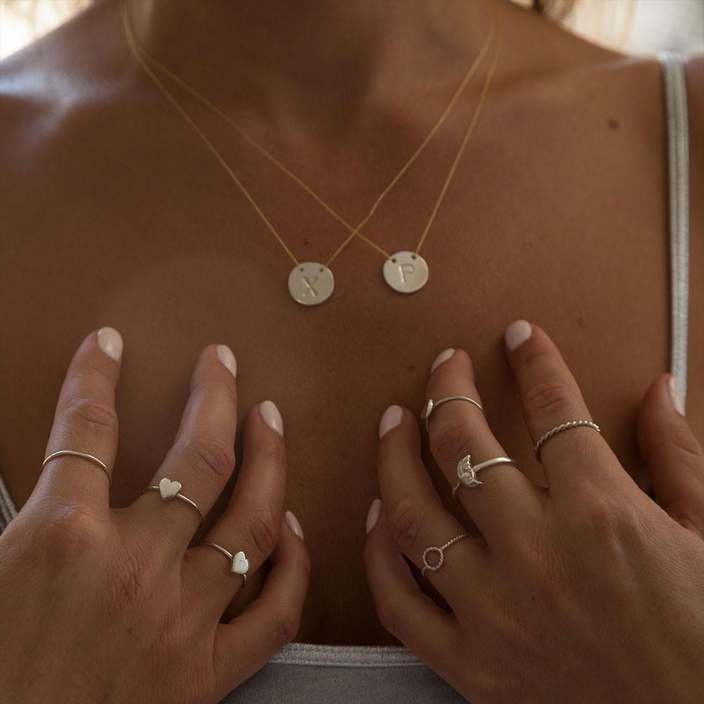 Solid heart ring - you by me.