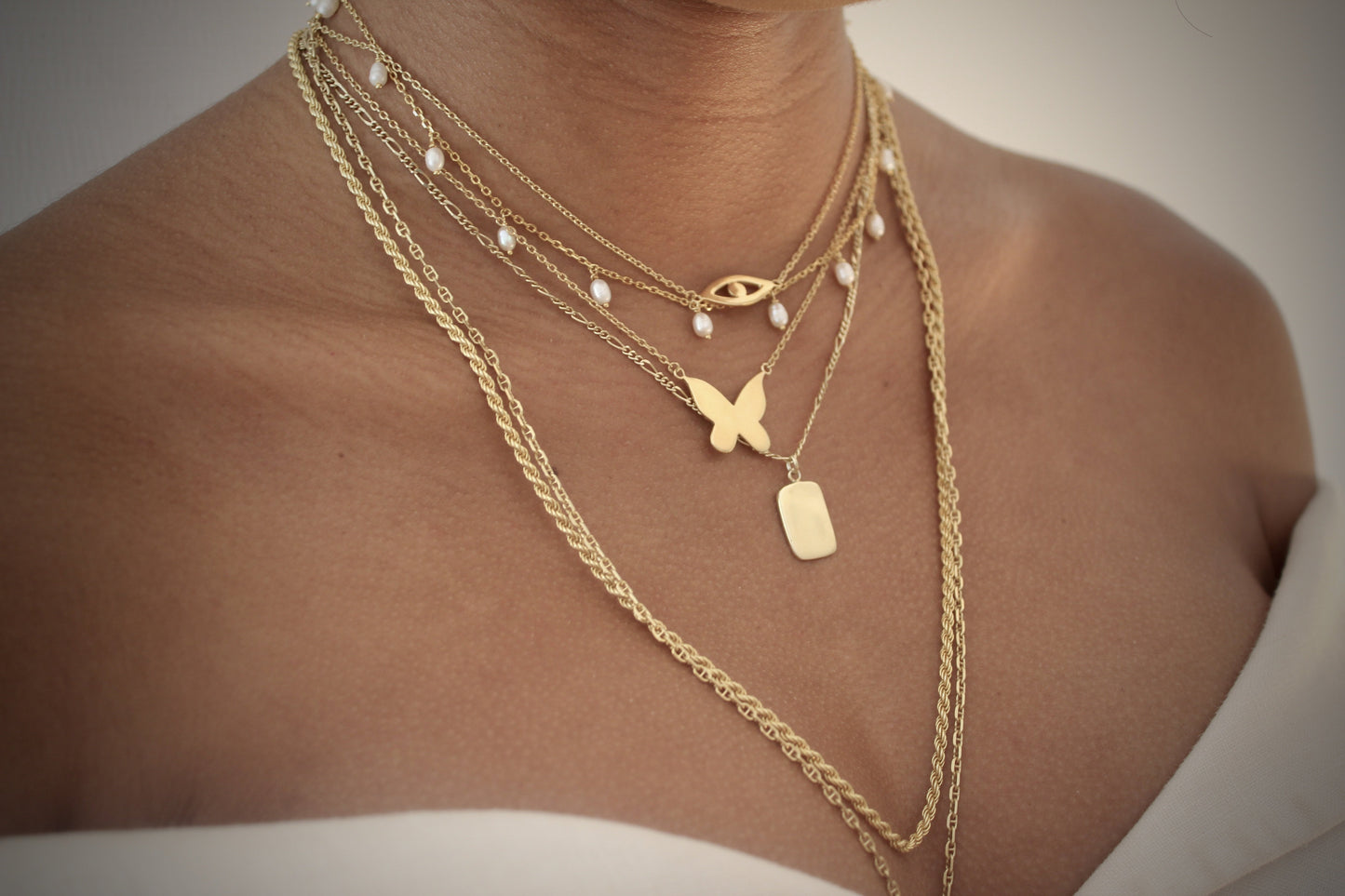 Dog tag necklace - you by me.